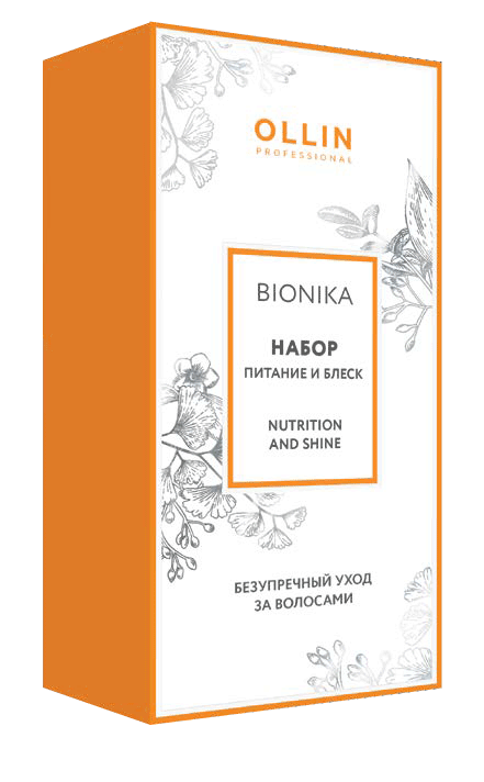 Набор OLLIN BioNika "Питание и блеск" (шампунь 250мл + кондиционер 200мл)