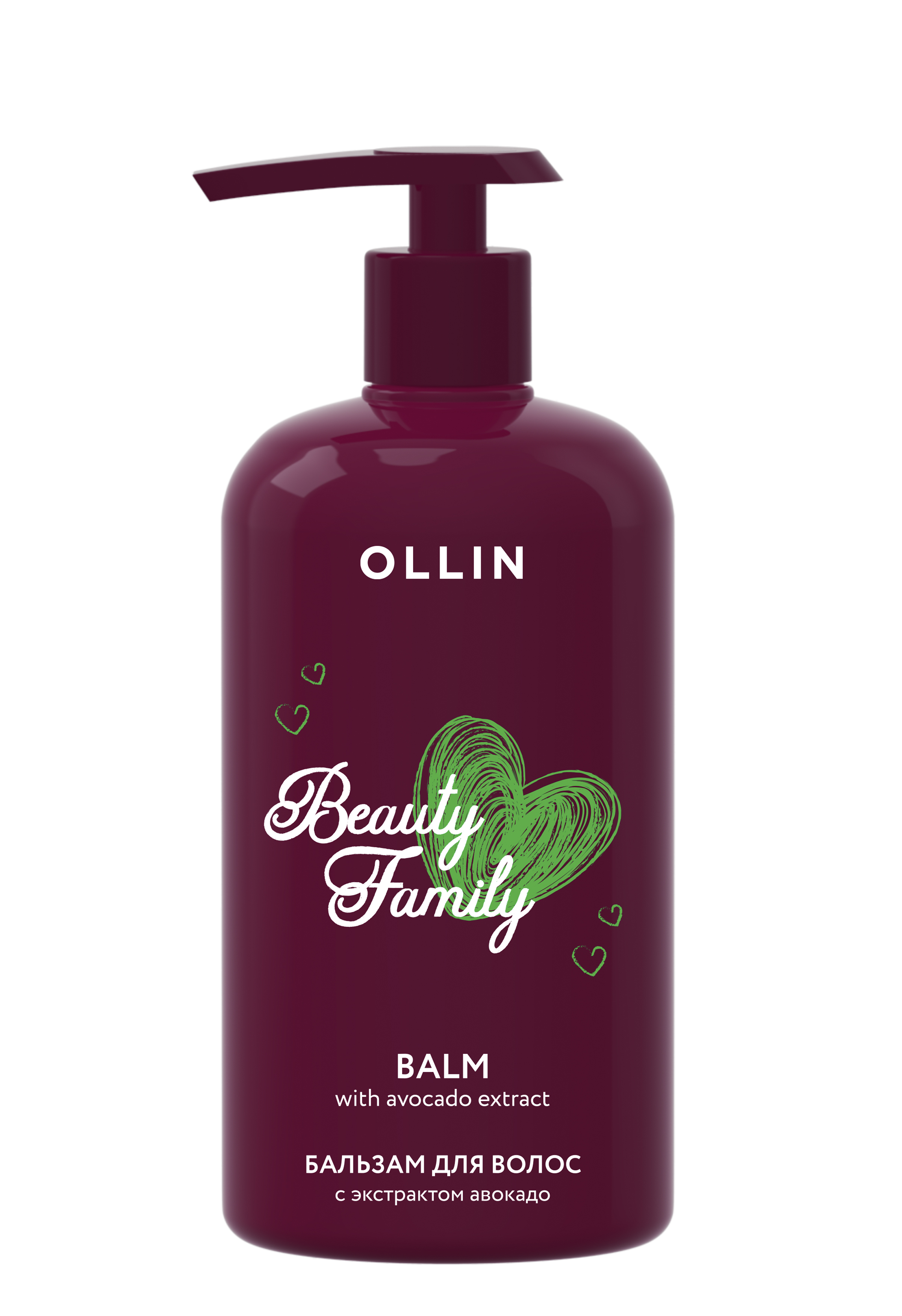 Бальзам для волос с экстрактом авокадо OLLIN BEAUTY FAMILY 500мл