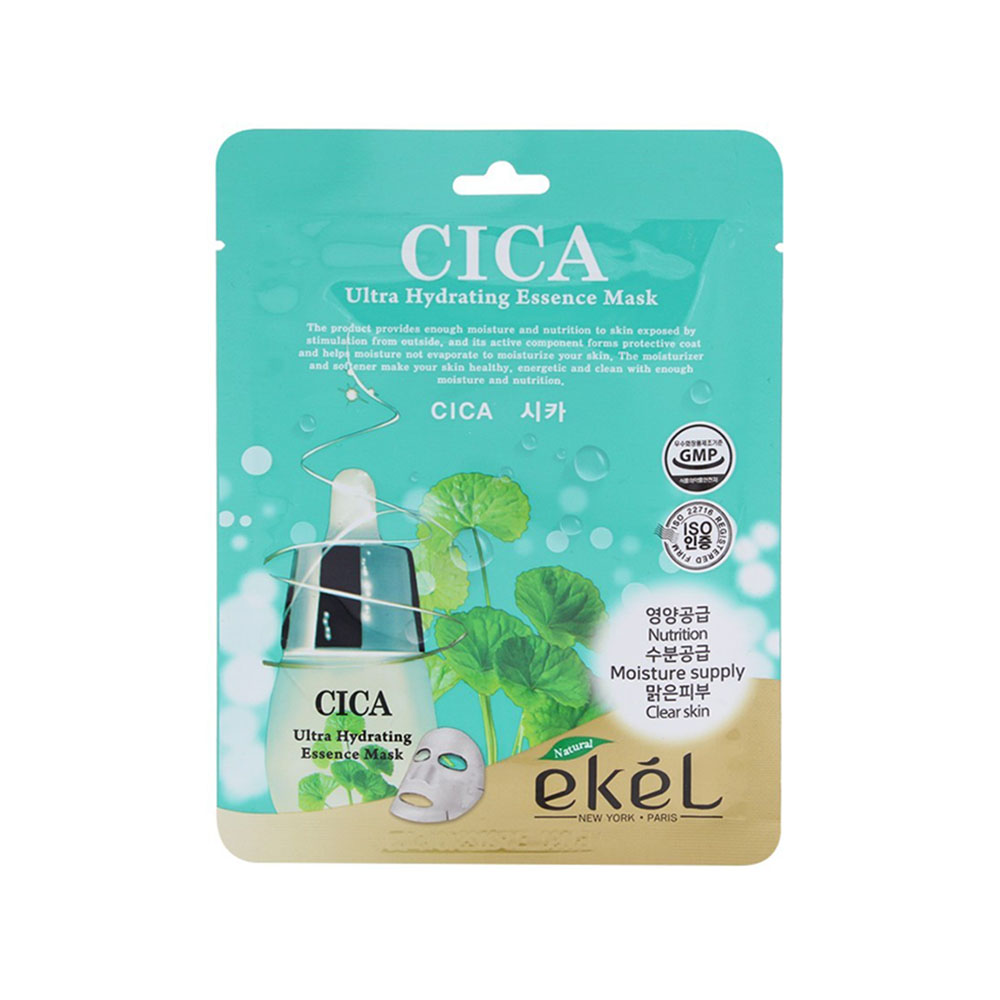 EKEL Маска тканевая с экстрактом центеллы азиатской CICA Ultra Hydrating Essence Mask 25мл