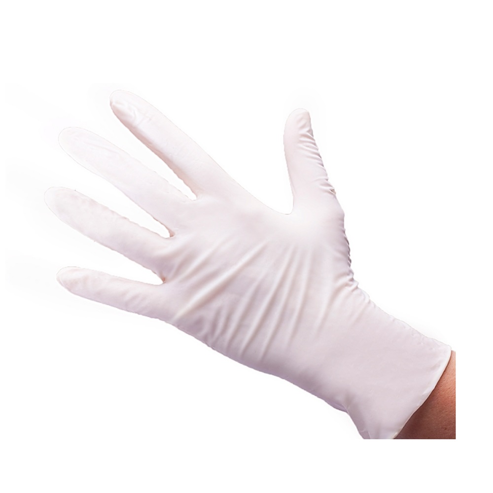 Перчатки нитриловые белые 50пар (100штук) размер M